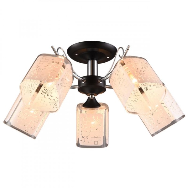 Потолочная люстра IMEX MD.1087-5-S BK+CH