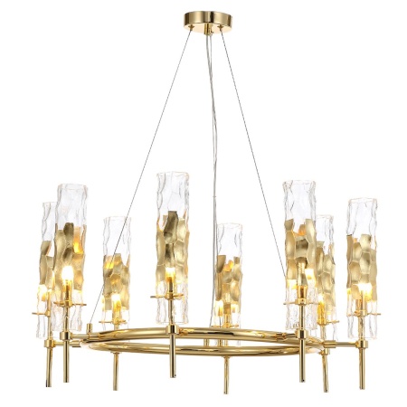 Подвесная люстра Crystal Lux Primavera SP8 Gold