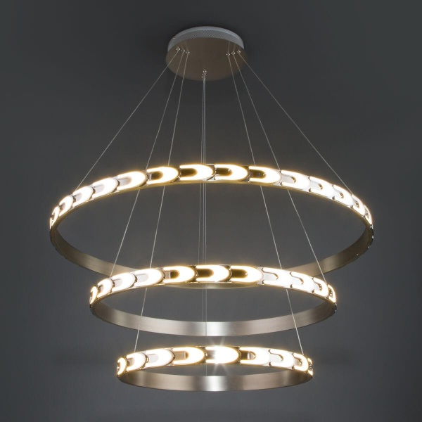 Светодиодный светильник Eurosvet с пультом управления 90163/3 сатин-никель