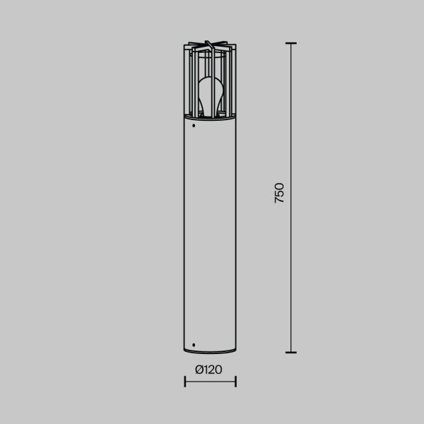 Уличный светильник Maytoni Barrel O453FL-01GF