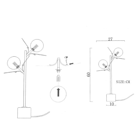 Настольная лампа Imperium Loft Matisse 191873-26
