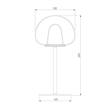 Настольная лампа Eurosvet Twice 90326/1 черный