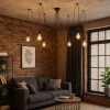 Подвесная люстра Imperium Loft Spider Black L6 352852-26