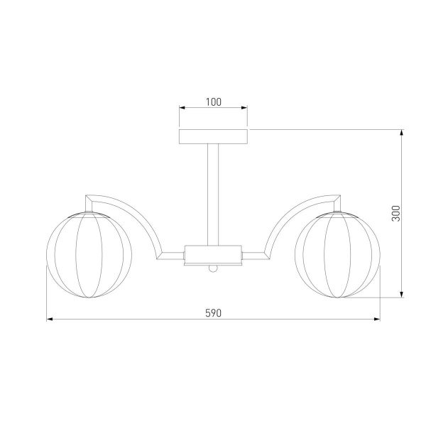 Потолочная люстра Eurosvet Оптима Eden 30178/5 латунь