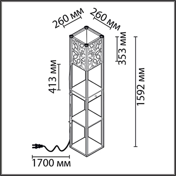 Торшер Lumion Comfi Practic 8092/1F