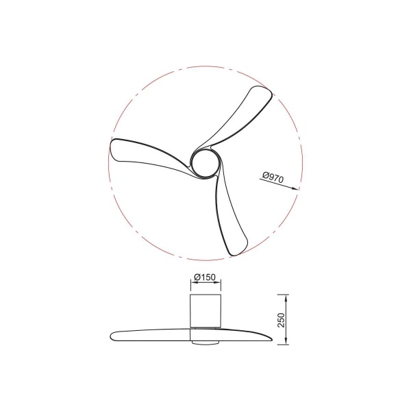 Люстра-вентилятор Mantra NEMO S 9049