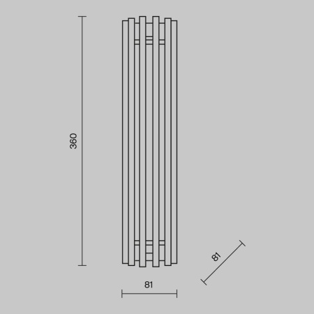Настенный светильник Maytoni Sonata MOD410WL-L12BS3K