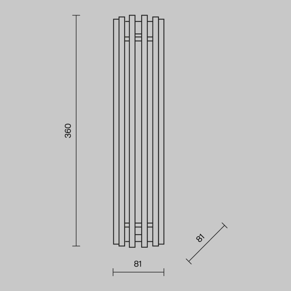 Настенный светильник Maytoni Sonata MOD410WL-L12BS3K