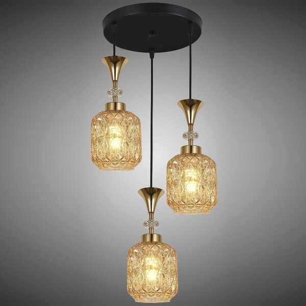 Подвесная люстра Reluce 02003-0.9-03 Amber