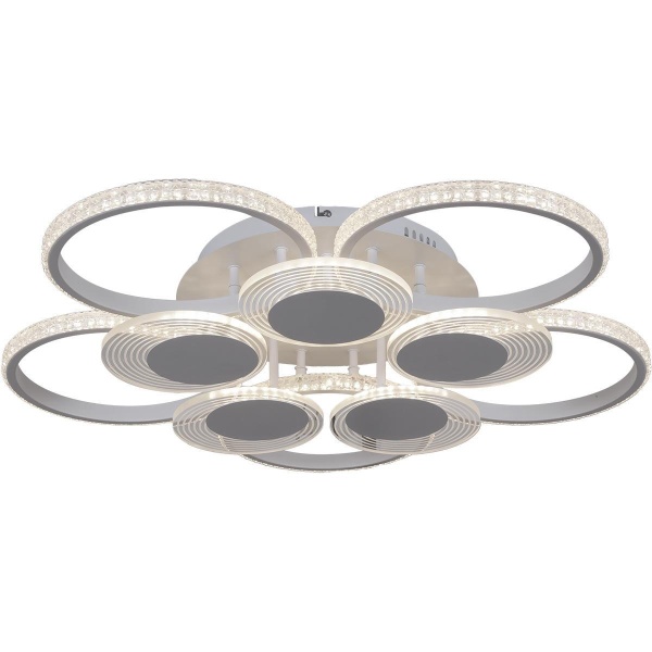 Потолочная светодиодная люстра Reluce 05883-0.3-5+5C WH