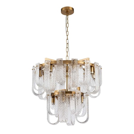 Подвесная люстра Indigo BRINA 12027/12P Brass V000365