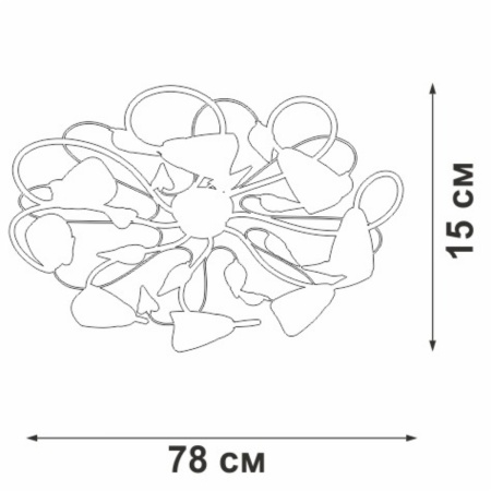 Потолочная люстра Vitaluce V3940-0/8PL