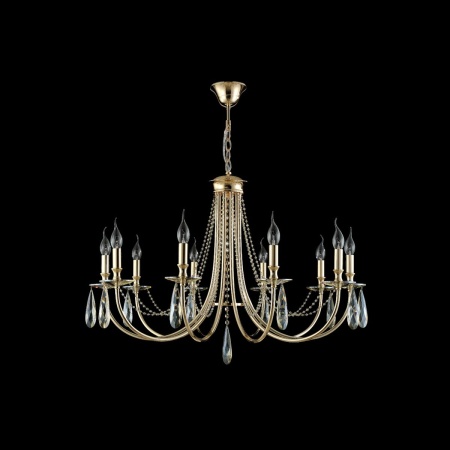 Подвесная люстра Crystal Lux Victoria SP10 Gold/Amber