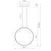 Подвесная люстра Nowodvorski Circolo Led M Black 10811