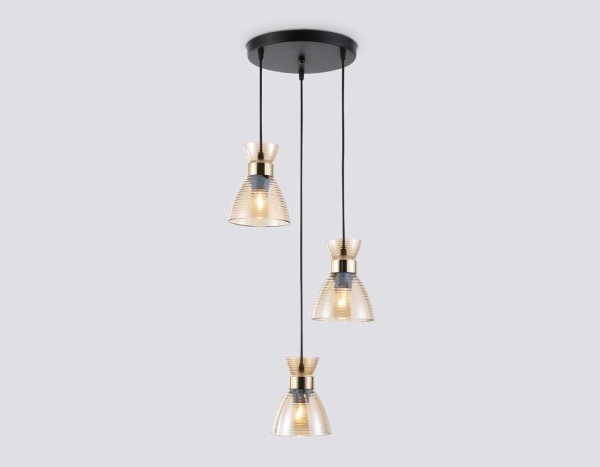 Светильник подвесной со стеклянными плафонами Ambrella light Traditional TR3405