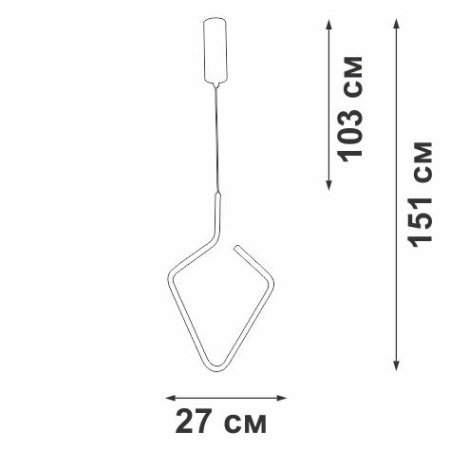 Подвесной светодиодный светильник Vitaluce V4608-0/1S