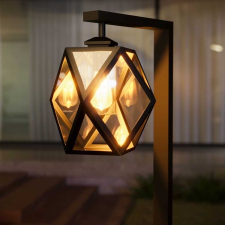 Уличный светильник Elektrostandard Ambra 35133/F черный a056235