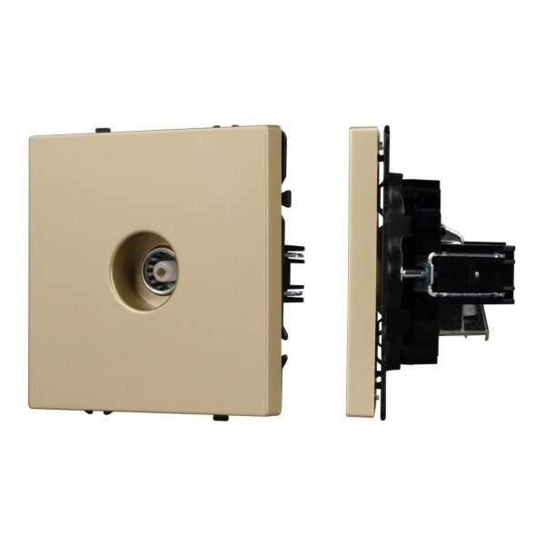 Механизм телевизионной розетки SCT-NOBE-MTV1-SFPL-GD Arlight 054294