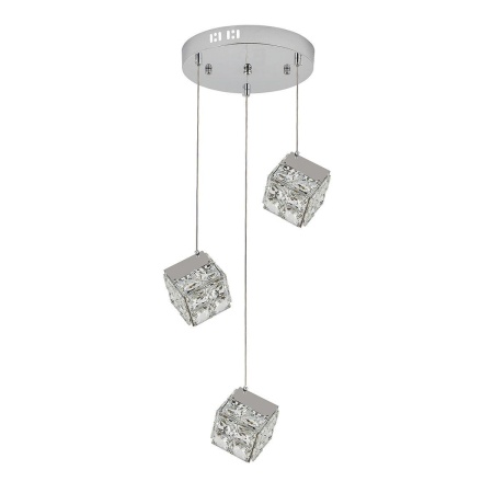 Подвесная светодиодная люстра Indigo Radioso 12048/3P Chrome V000136L