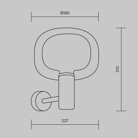 Бра Maytoni Vision MOD411WL-01G
