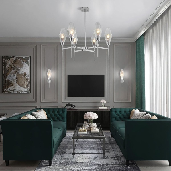 Подвесная люстра Eurosvet Prism 60143/6 хром