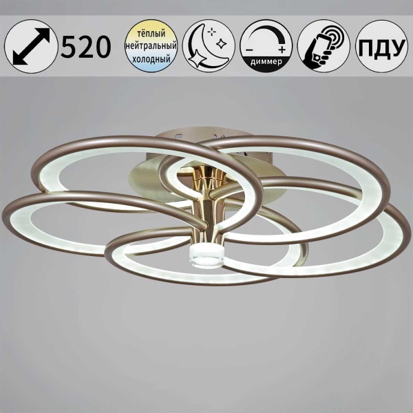 Люстра Reluce 09246-0.3-5S Champaign silver