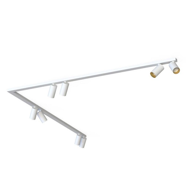 Накладной спот Nowodvorski Mono Corner 2x150 White/Gold 7695