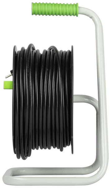 Удлинитель силовой ЭРА GREEN LINE KAT-3x1.5-30m Greenline на катушке пластик 4 розетки с заземлением 30м ПВС 3x1.5мм2 Б0065110