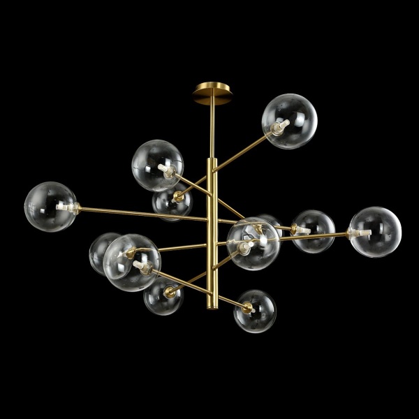 Подвесная люстра Crystal Lux Marzo SP12 Bronze/Transparente