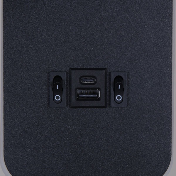 Настенный светодиодный светильник Reluce 86204-9.2-001KT LED12W+USB BK