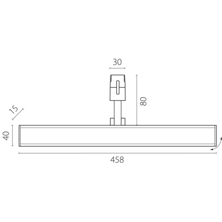 Трековый светильник Lightstar Due Hermes 270347