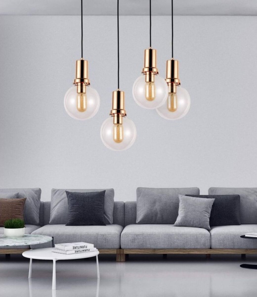 Подвесной светильник Lumina Deco Dorito LDP 1212-150 TR+GD