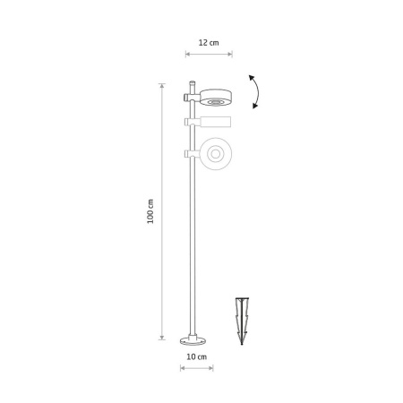 Уличный светильник Nowodvorski Tessa Led Black 11541