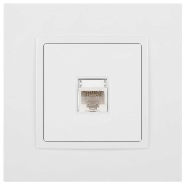 Розетка ЭРА Elegance 14-3107-01М RJ45, белый матовый Б0065763