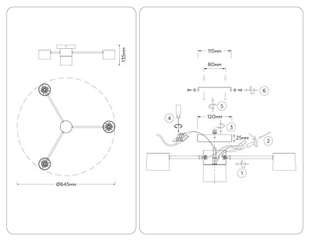 Люстра Ambrella Light COMFORT FL51722