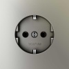 Розетка встраиваемая Voltum S70 с заземлением 16А, (шелк) VLS040104