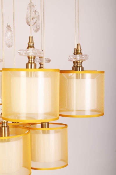 Подвесная люстра Abrasax Paula PL.5301-(8+4)+5BRshade