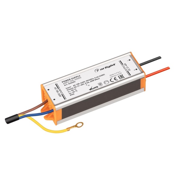 Блок питания ARPJ-SN-40500 (20W, 21-40V, 500mA) Arlight 045402