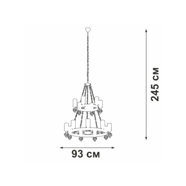 Подвесная люстра Vitaluce V1842-1/9+6