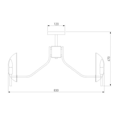 Потолочная люстра Eurosvet Rocco 60135/8 латунь