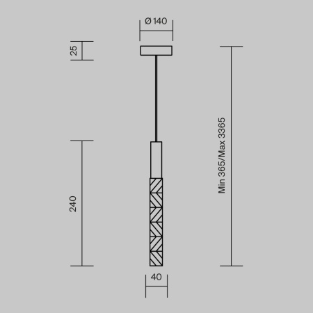Подвесной светильник Maytoni MOD328PL-L3CH3K