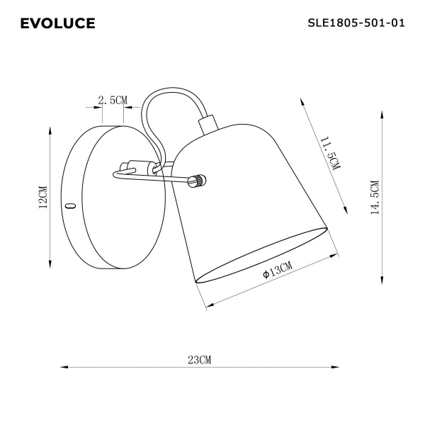 Настенный светильник Evoluce SLE1805-501-01