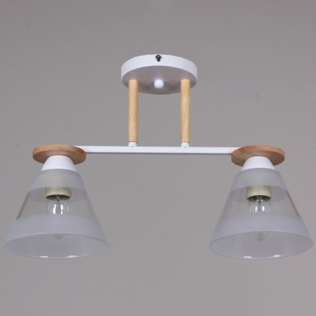 Потолочная люстра Reluce 01630-0.3-02 WH+WOOD