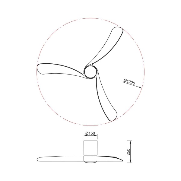 Люстра-вентилятор Mantra NEMO M 9047