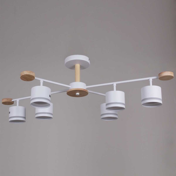 Люстра Reluce 78730-0.3-06 GX53 WH+WOOD