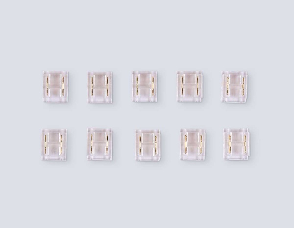 Соединитель прямой  AMBRELLA LIGHT ILLUMINATION COB 12/24V для лент 8/10mm (2 конт.) (10шт. в комплекте) GS6361