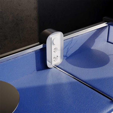 Светорегулятор встраиваемый Voltum S70 поворотно-нажимной 600 Вт, (белый глянцевый) VLS070301