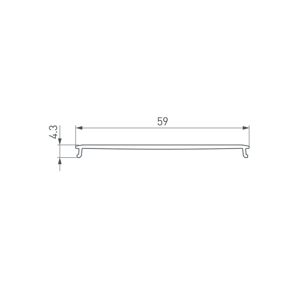 Рассеиватель Arlight Line-6070-2000 Opal 046404