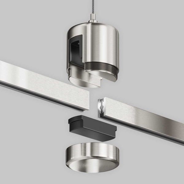 Подвес тросовый Hang с прямым коннектором питания Maytoni Technical TRA157SW-IPC1-PT
