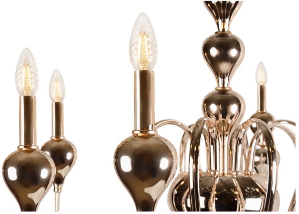 Подвесная люстра iLamp Lady 88003-8 GD